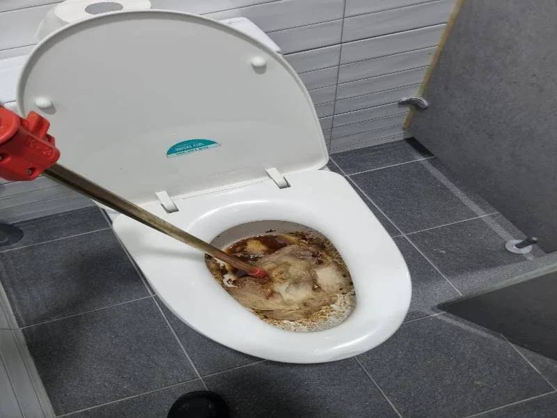 평촌 변기막힘 작업사례 28